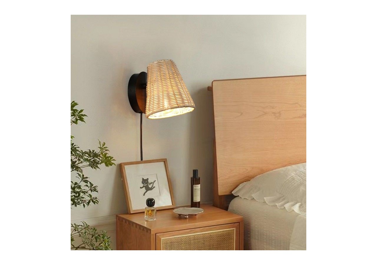 Applique murale en osier "BLIND". - LM160 - Barcelona LED