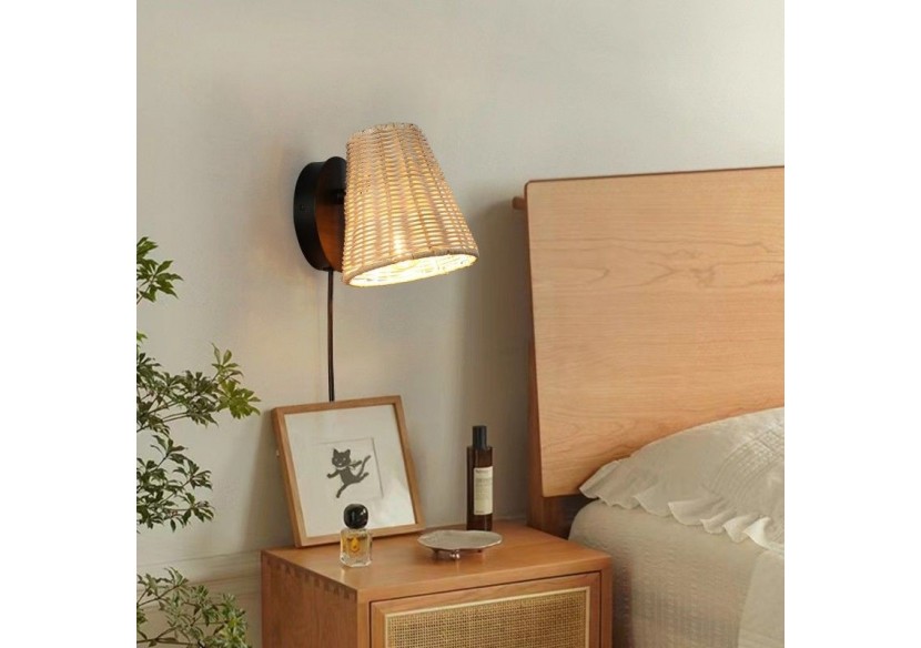 Applique murale en osier "BLIND". - LM160 - Barcelona LED