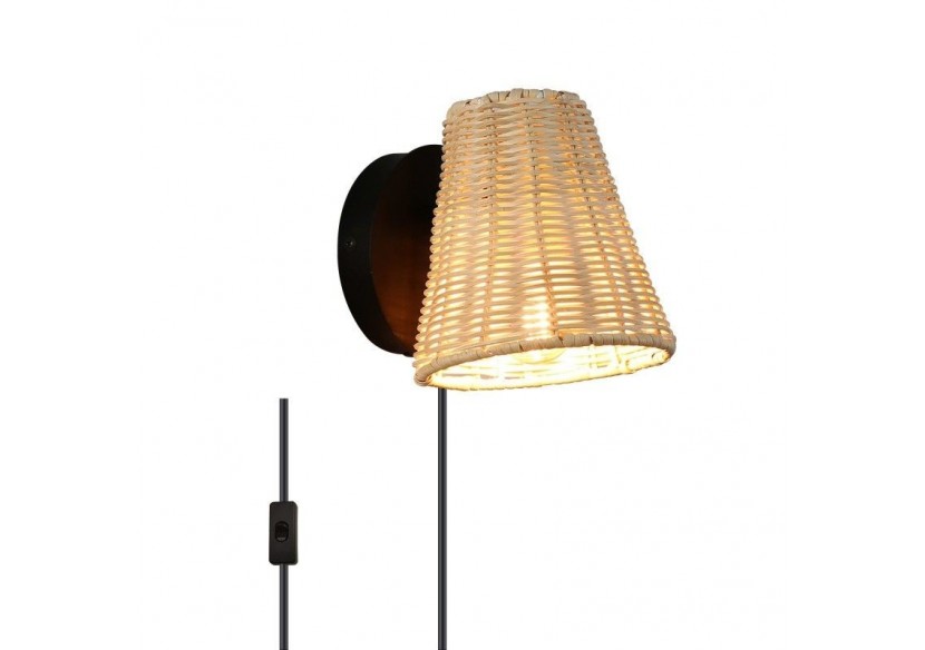 Applique murale en osier "BLIND". - LM160 - Barcelona LED