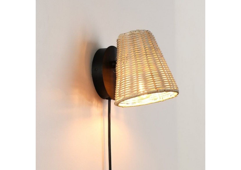 Applique murale en osier "BLIND". - LM160 - Barcelona LED