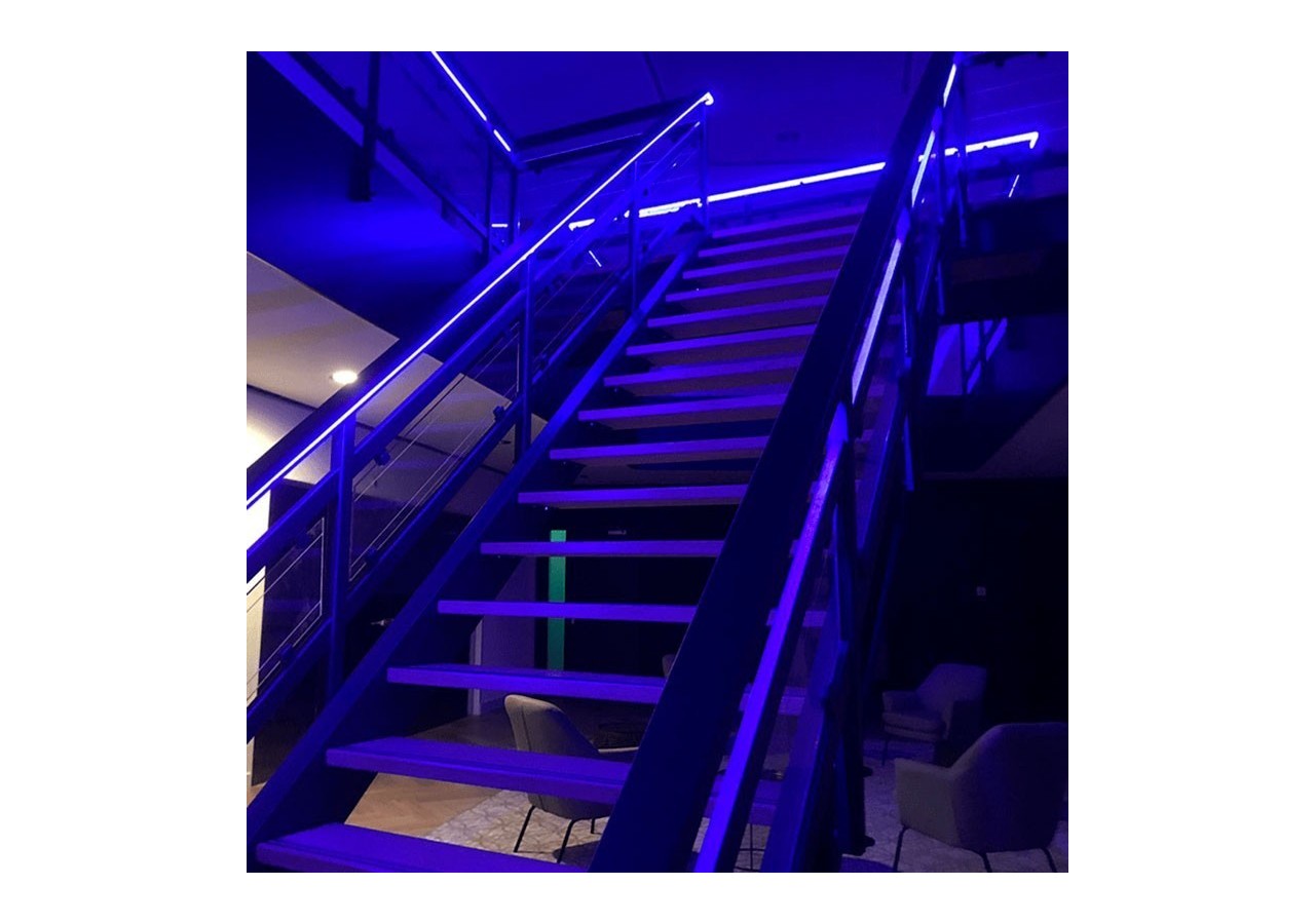 Néon LED flexible RGB-10 mètres-Kit complet-11W/m-IP67-À courbure verticale - N1212-10M-RGB - Barcelona LED