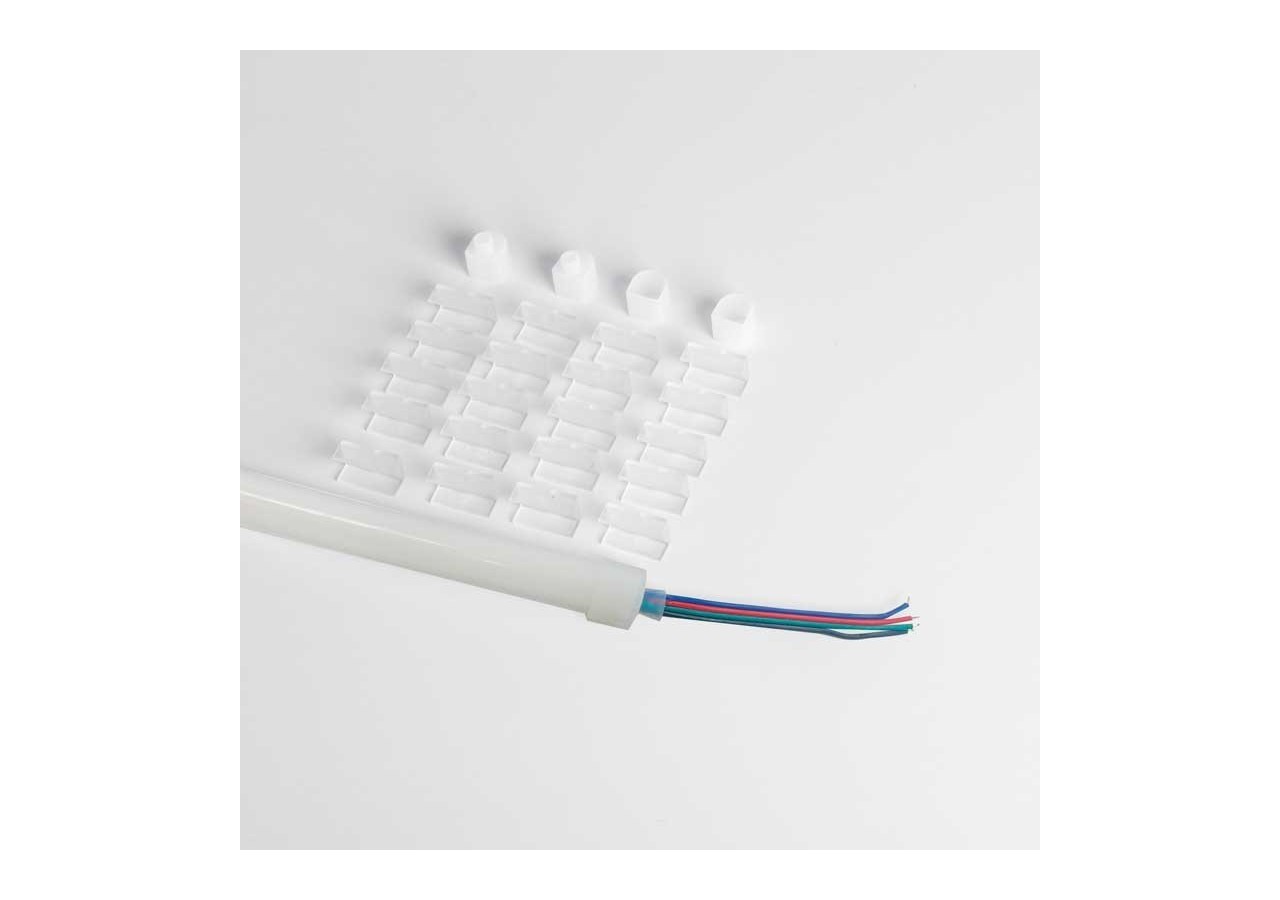 Néon LED flexible RGB-10 mètres-Kit complet-11W/m-IP67-À courbure verticale - N1212-10M-RGB - Barcelona LED