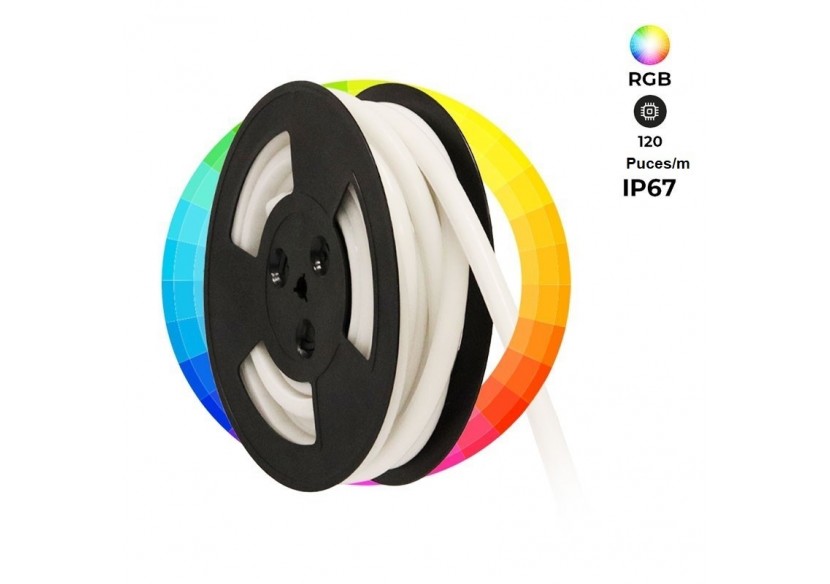 Néon LED flexible RGB-10 mètres-Kit complet-11W/m-IP67-À courbure verticale - N1212-10M-RGB - Barcelona LED Néon LED flexible RGB-10 mètres-Kit complet-11W/m-IP67-À courbure verticale - N1212-10M-RGB - Barcelona LED