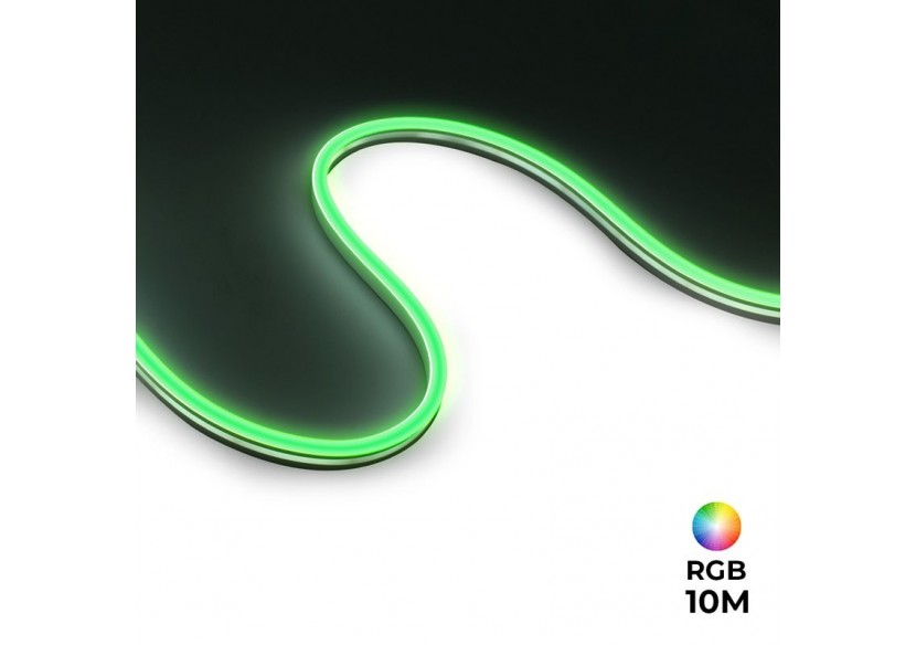 Néon flexible LED RGB 24V DC- 10 mètres-Kit complet-11W/m-IP67-À courbure latérale - N1018-10M-RGB - Barcelona LED Néon flexible LED RGB 24V DC- 10 mètres-Kit complet-11W/m-IP67-À courbure latérale - N1018-10M-RGB - Barcelona LED