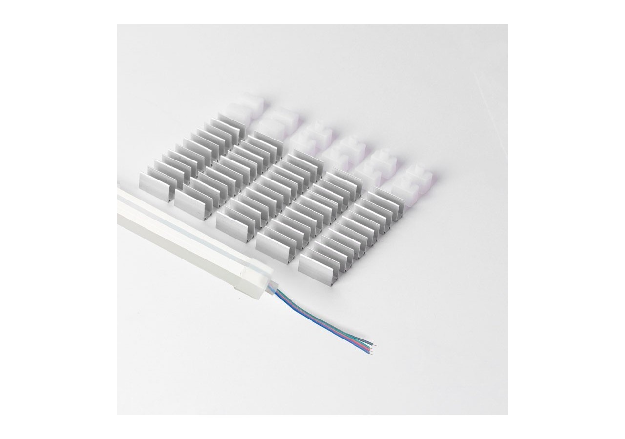Néon flexible LED RGB 24V DC- 10 mètres-Kit complet-11W/m-IP67-À courbure latérale - N1018-10M-RGB - Barcelona LED
