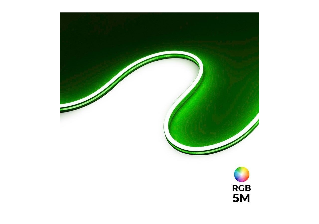 Néon LED flexible RGB-5 mètres-Kit complet-11W/m-IP67-À courbure latérale - N613-5M-RGB - Barcelona LED