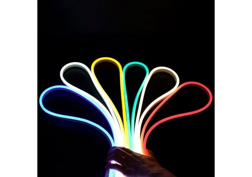 Néon LED flexible RGB-5 mètres-Kit complet-11W/m-IP67-À courbure latérale - N613-5M-RGB - Barcelona LED Néon LED flexible RGB-5 mètres-Kit complet-11W/m-IP67-À courbure latérale - N613-5M-RGB - Barcelona LED