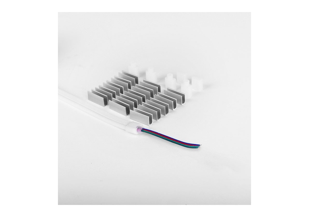 Néon LED flexible RGB-5 mètres-Kit complet-11W/m-IP67-À courbure latérale - N613-5M-RGB - Barcelona LED