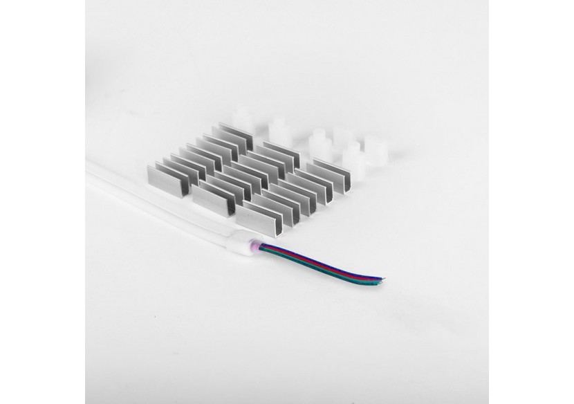 Néon LED flexible RGB-5 mètres-Kit complet-11W/m-IP67-À courbure latérale - N613-5M-RGB - Barcelona LED Néon LED flexible RGB-5 mètres-Kit complet-11W/m-IP67-À courbure latérale - N613-5M-RGB - Barcelona LED
