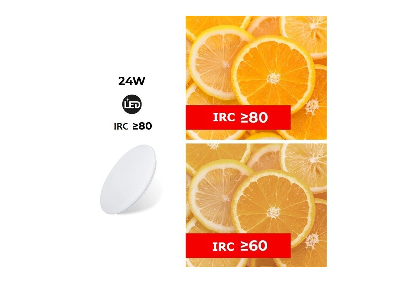 Plafonnier LED rond en saillie LED BASIC 24W IP20 - B1288-R-CCT - Barcelona LED