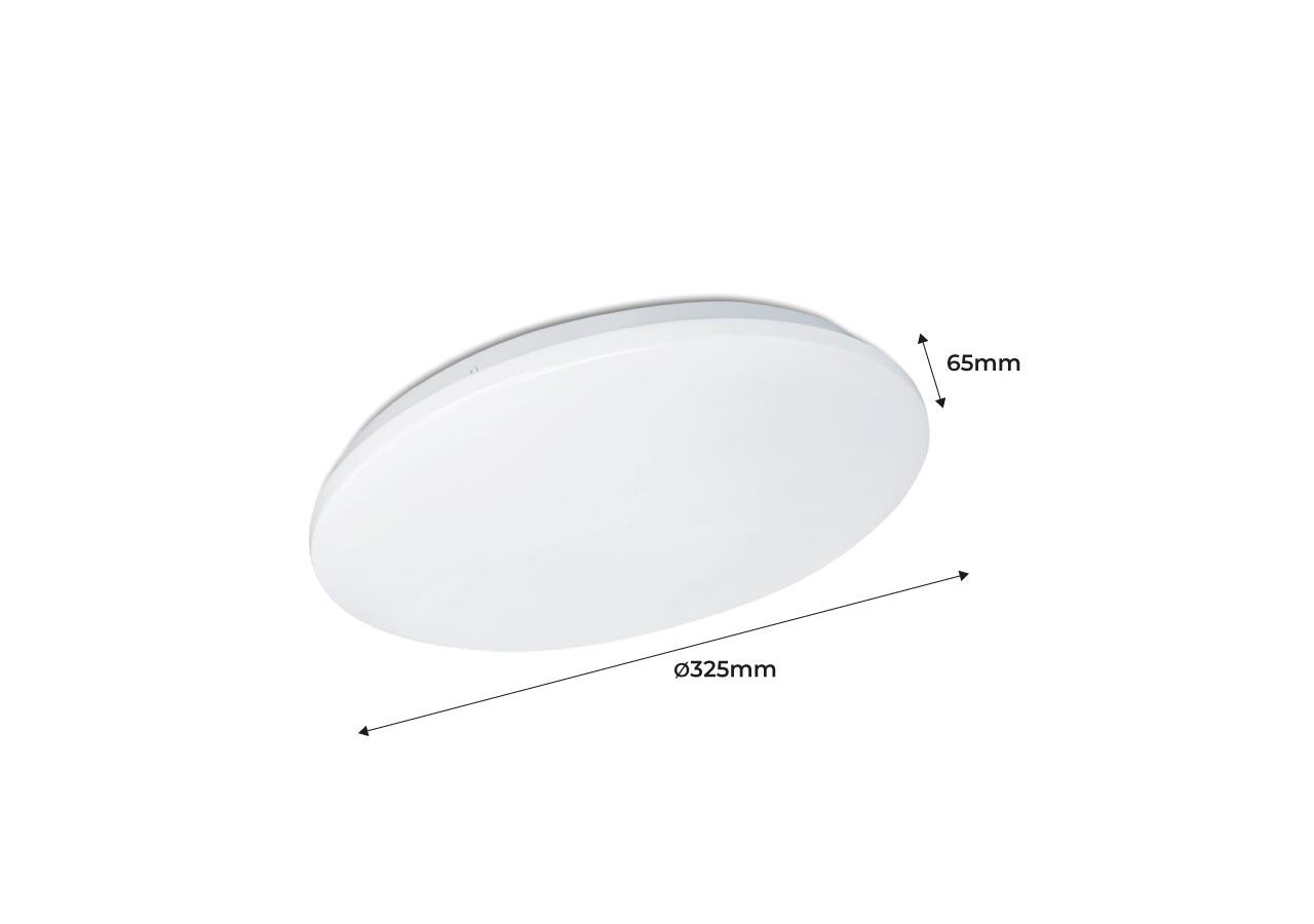 Plafonnier LED rond en saillie LED BASIC 24W IP20 - B1288-R-CCT - Barcelona LED