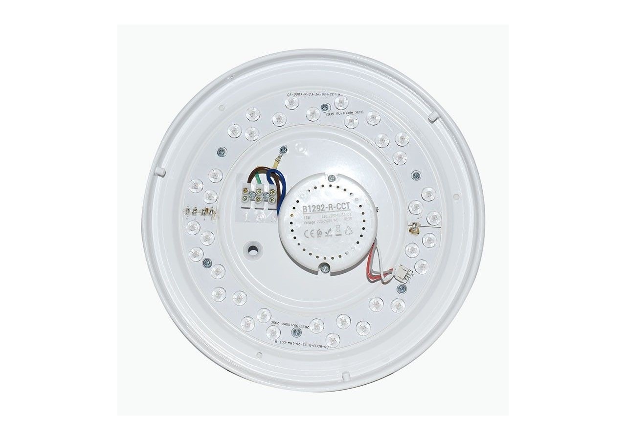 Plafonnier LED rond BASIC CCT en saillie-18W-IP20 - B1292-R-CCT - Barcelona LED