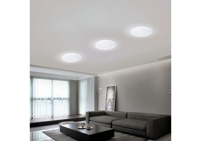 Plafonnier LED rond BASIC CCT en saillie-18W-IP20 - B1292-R-CCT - Barcelona LED Plafonnier LED rond BASIC CCT en saillie-18W-IP20 - B1292-R-CCT - Barcelona LED