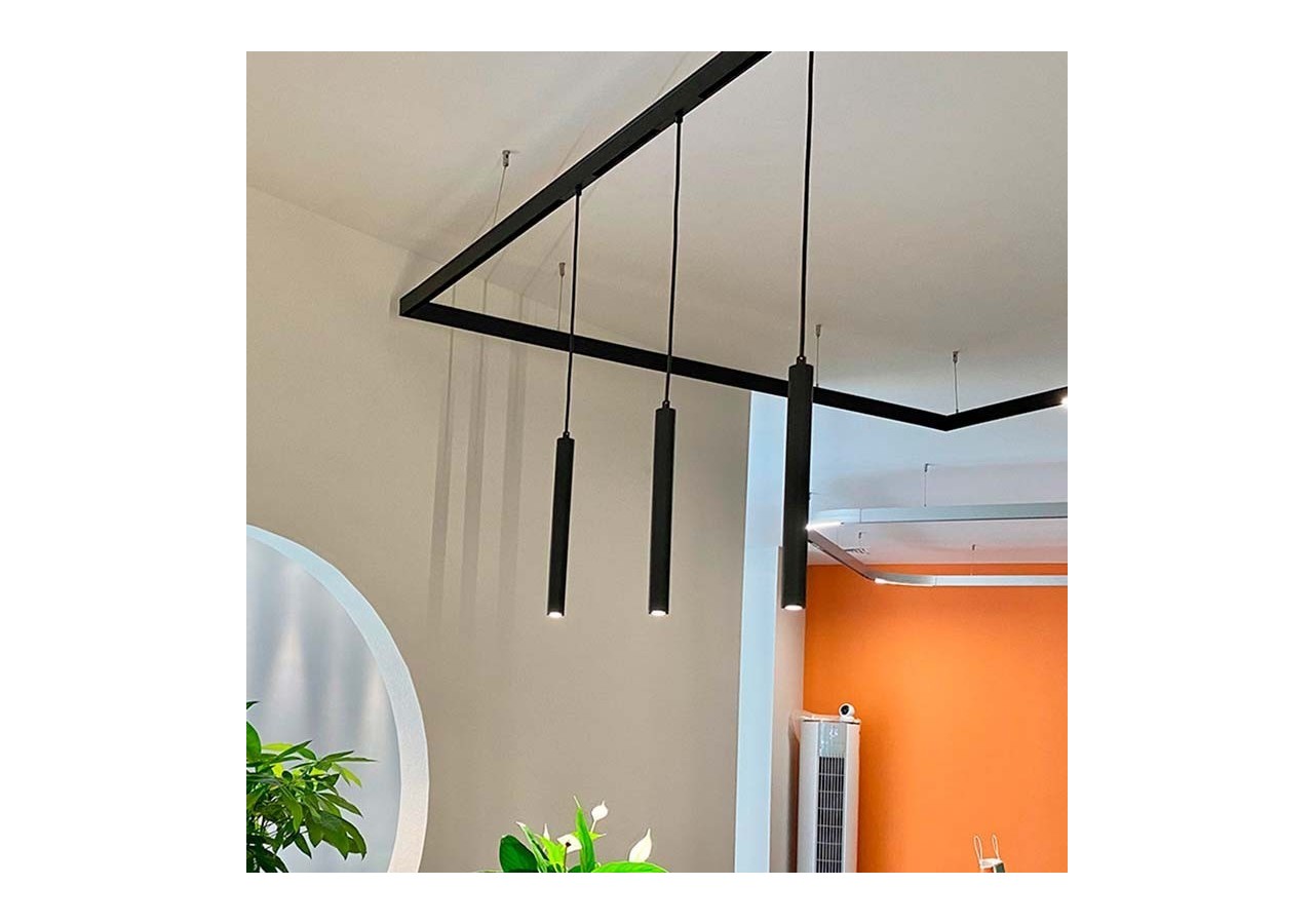 Rail magnétique 48V + kit de suspension-2 mètres - CMC-200-N - Barcelona LED