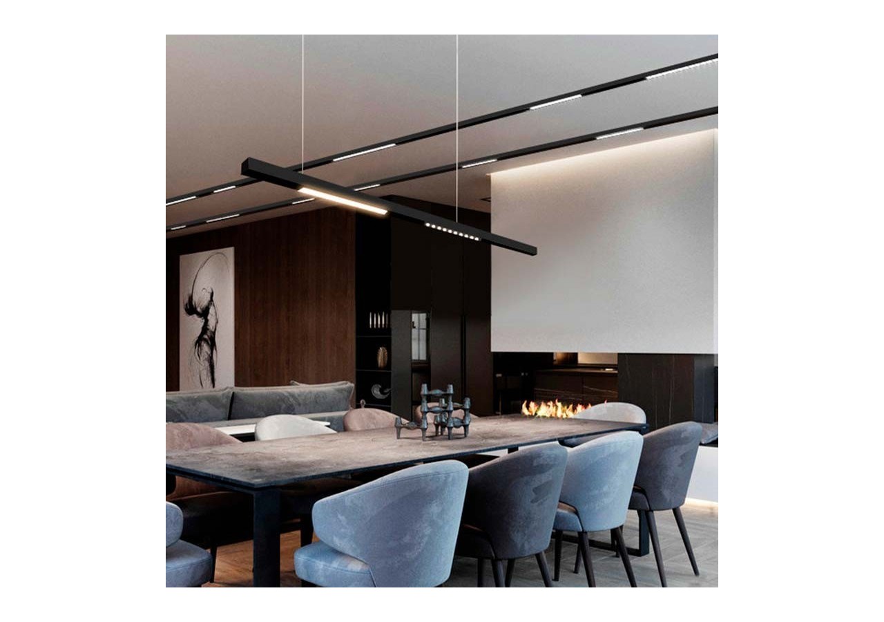 Rail magnétique 48V + kit de suspension-2 mètres - CMC-200-N - Barcelona LED