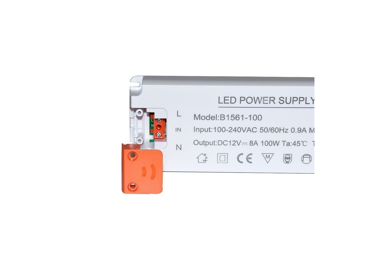 Alimentation LED 12V-100W-IP20 extra plate - B1561-100 - Barcelona LED