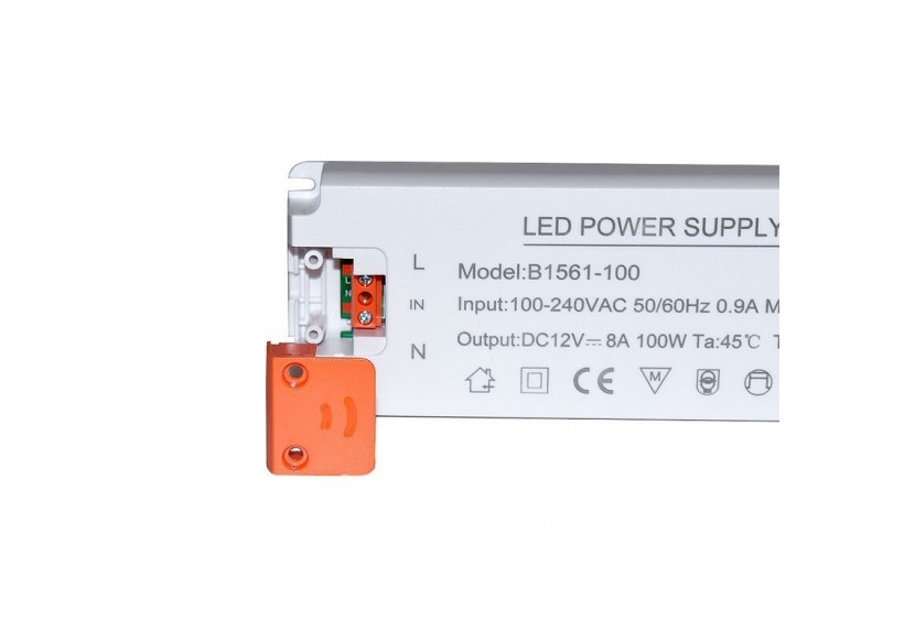 Alimentation LED 12V-100W-IP20 extra plate - B1561-100 - Barcelona LED