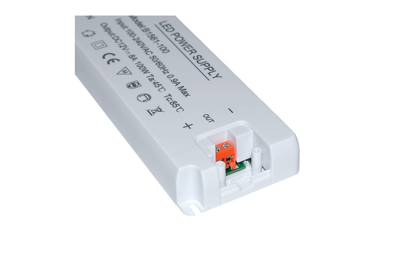 Alimentation LED 12V-100W-IP20 extra plate - B1561-100 - Barcelona LED