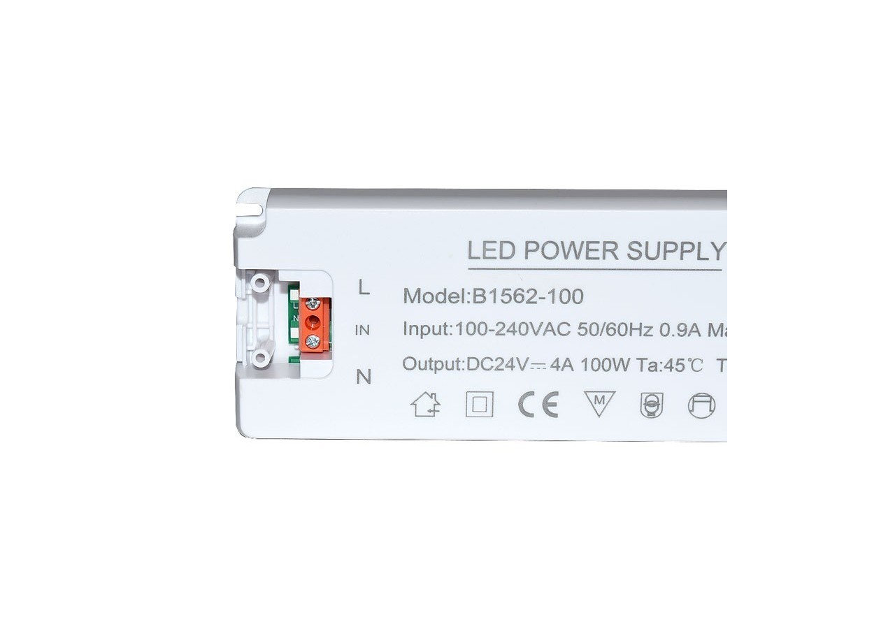 Alimentation LED 24V-100W-IP20 extra plate - B1562-100 - Barcelona LED