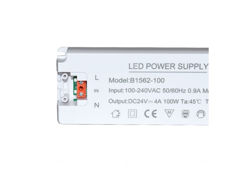 Alimentation LED 24V-100W-IP20 extra plate - B1562-100 - Barcelona LED