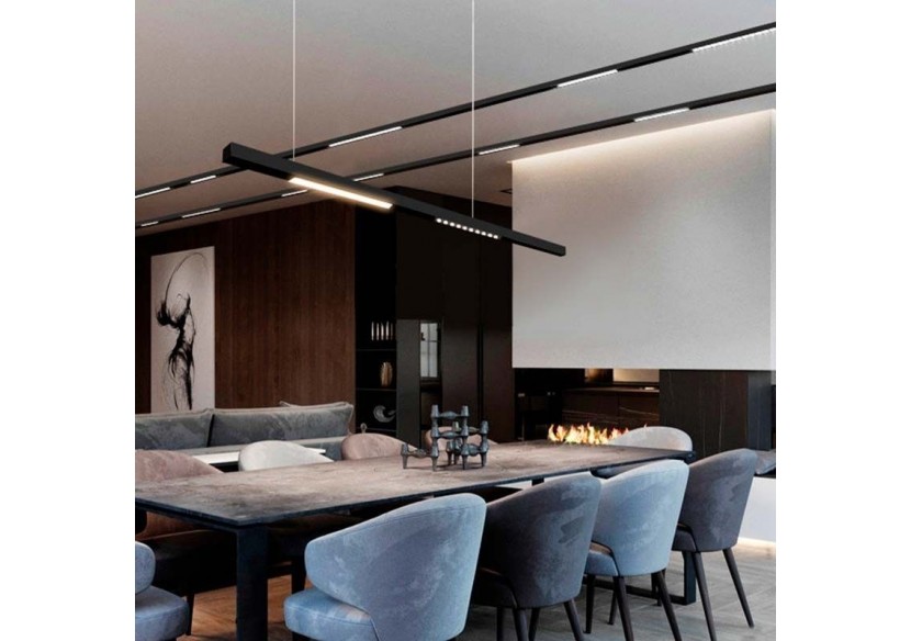 Rail magnétique 48V + kit de suspension-1 mètre - CMC-100-N - Barcelona LED