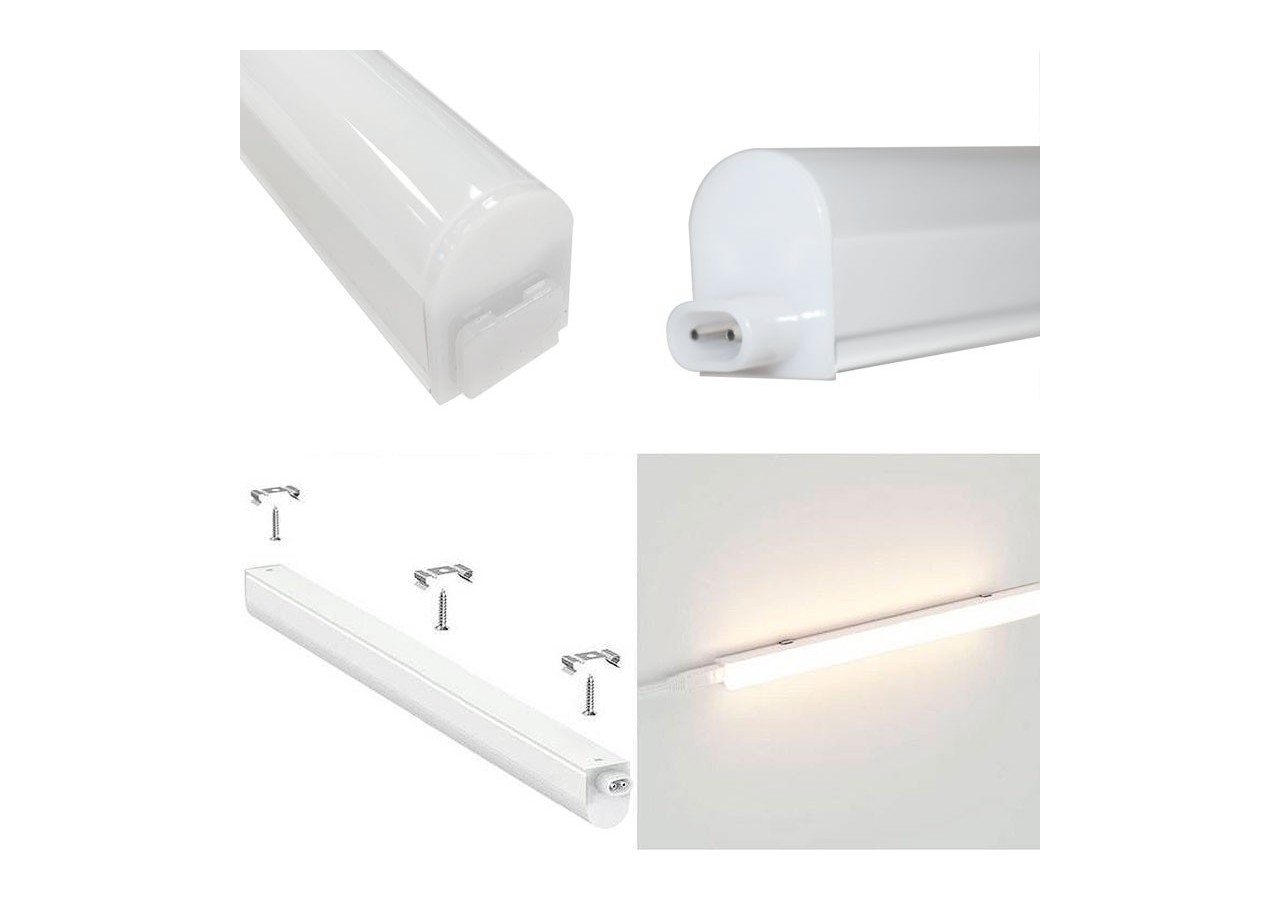 Réglette LED pour dessous de meuble-T5-150 cm-18W opale-CCT - B1780-5-150CCT - Barcelona LED