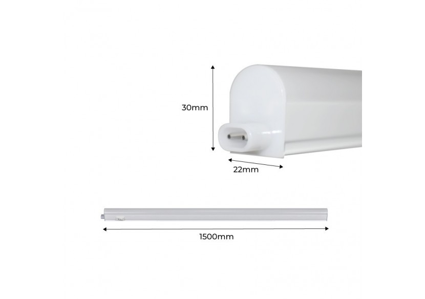Réglette LED pour dessous de meuble-T5-150 cm-18W opale-CCT - B1780-5-150CCT - Barcelona LED