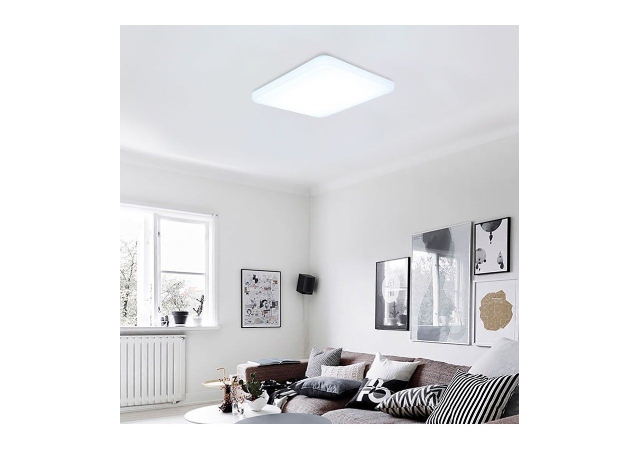 Plafonnier carré LED en saillie BASIC CCT-24W-IP20 - B1288-C-CCT - Barcelona LED