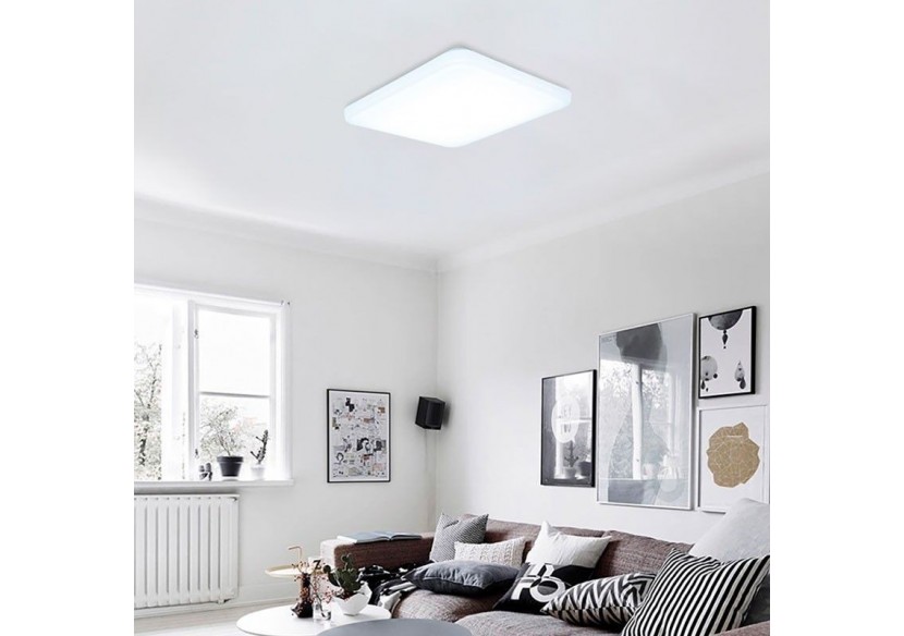 Plafonnier carré LED en saillie BASIC CCT-24W-IP20 - B1288-C-CCT - Barcelona LED