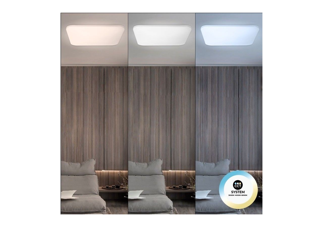 Plafonnier carré LED en saillie BASIC CCT-24W-IP20 - B1288-C-CCT - Barcelona LED