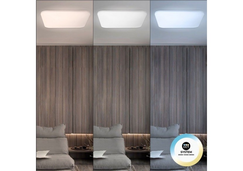 Plafonnier carré LED en saillie BASIC CCT-24W-IP20 - B1288-C-CCT - Barcelona LED