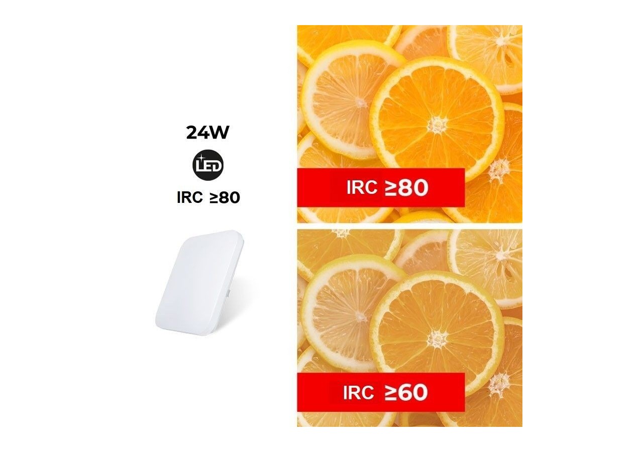 Plafonnier carré LED en saillie BASIC CCT-24W-IP20 - B1288-C-CCT - Barcelona LED