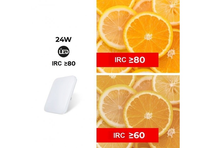 Plafonnier carré LED en saillie BASIC CCT-24W-IP20 - B1288-C-CCT - Barcelona LED