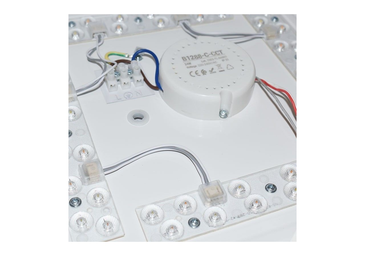 Plafonnier carré LED en saillie BASIC CCT-24W-IP20 - B1288-C-CCT - Barcelona LED