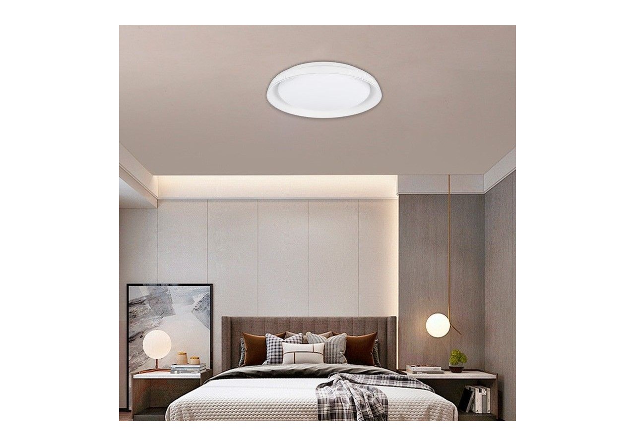 Plafonnier LED rond en saillie SMART RGBW et CCT avec connexion WIFI-30W-IP20 - B1290-R-SMART - Barcelona LED