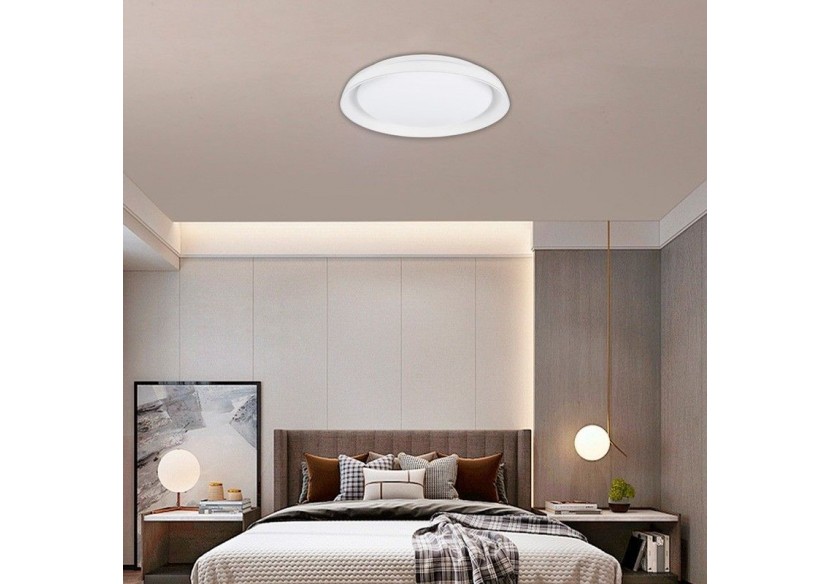 Plafonnier LED rond en saillie SMART RGBW et CCT avec connexion WIFI-30W-IP20 - B1290-R-SMART - Barcelona LED