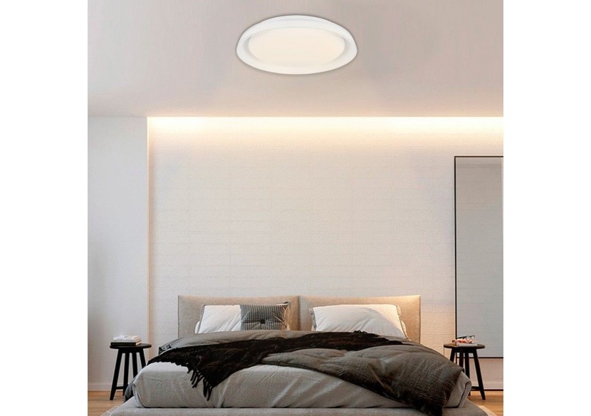 Plafonnier LED rond en saillie SMART RGBW et CCT avec connexion WIFI-30W-IP20 - B1290-R-SMART - Barcelona LED