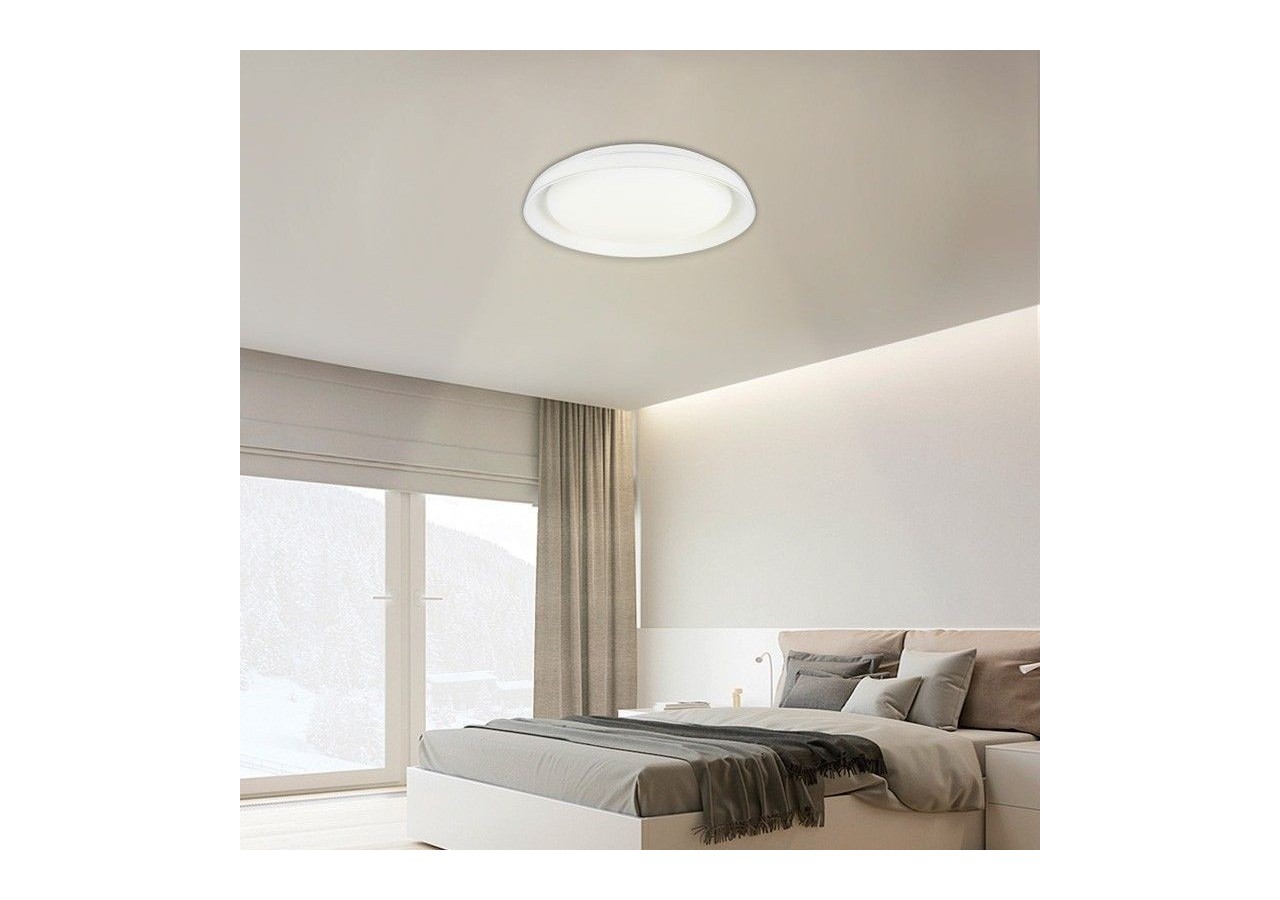 Plafonnier LED rond en saillie SMART RGBW et CCT avec connexion WIFI-30W-IP20 - B1290-R-SMART - Barcelona LED