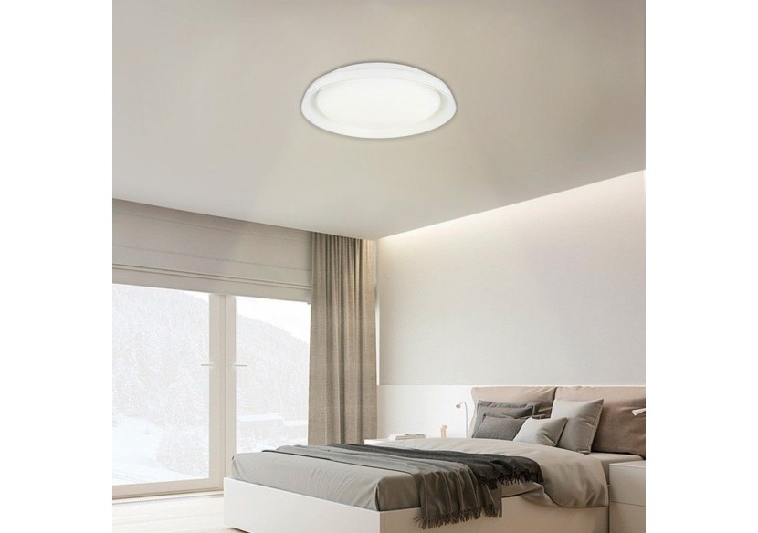 Plafonnier LED rond en saillie SMART RGBW et CCT avec connexion WIFI-30W-IP20 - B1290-R-SMART - Barcelona LED