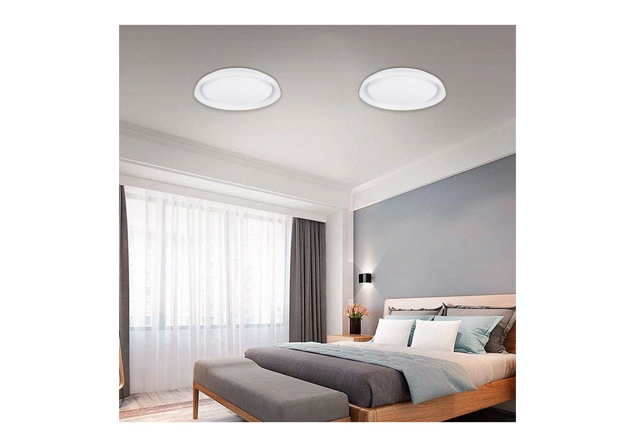 Plafonnier LED rond en saillie SMART RGBW et CCT avec connexion WIFI-30W-IP20 - B1290-R-SMART - Barcelona LED