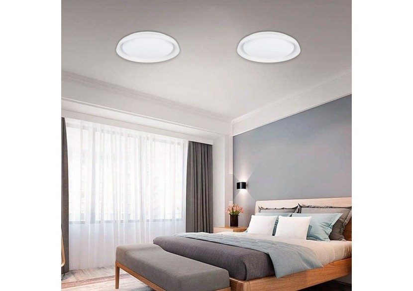 Plafonnier LED rond en saillie SMART RGBW et CCT avec connexion WIFI-30W-IP20 - B1290-R-SMART - Barcelona LED