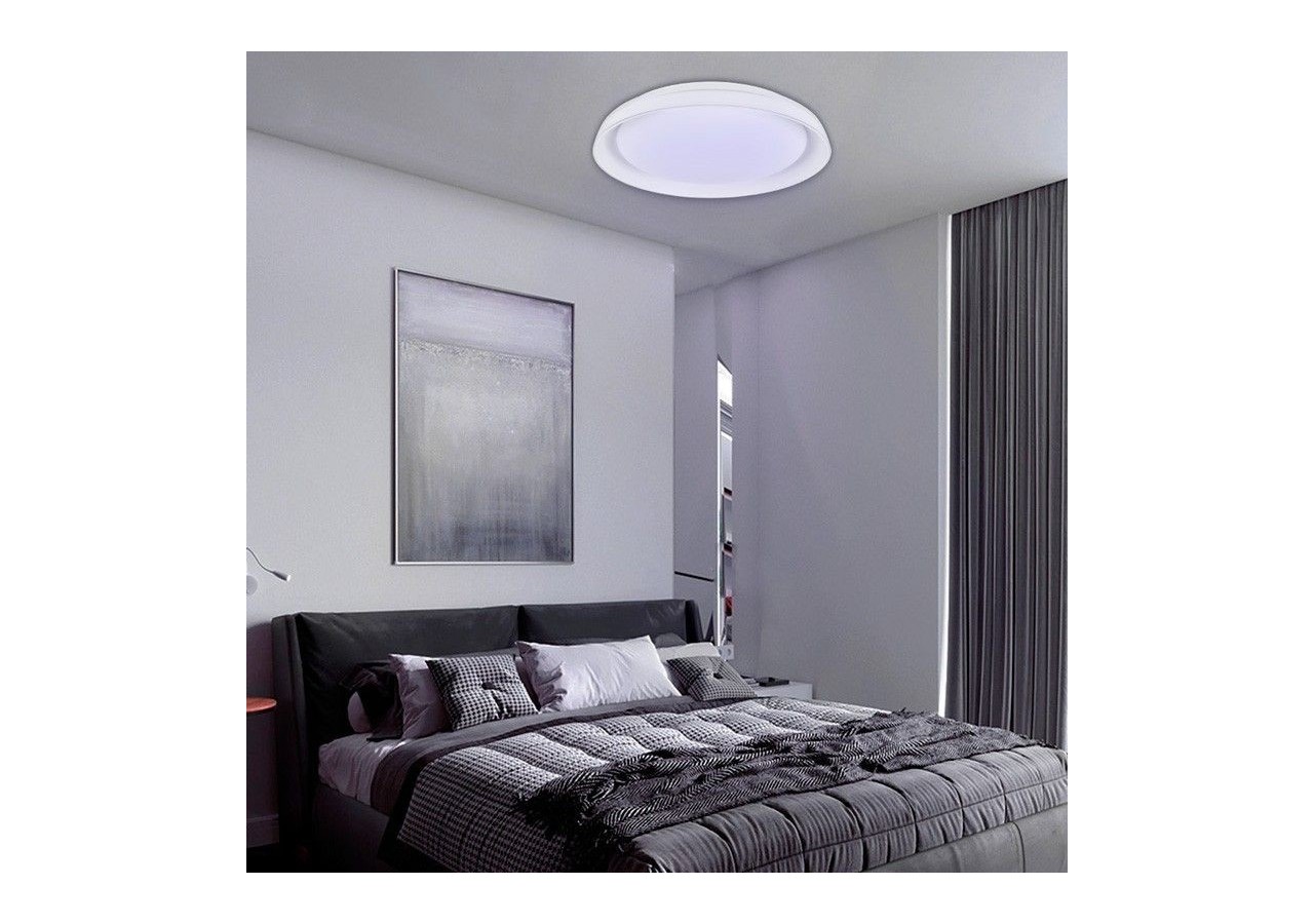 Plafonnier LED rond en saillie SMART RGBW et CCT avec connexion WIFI-30W-IP20 - B1290-R-SMART - Barcelona LED