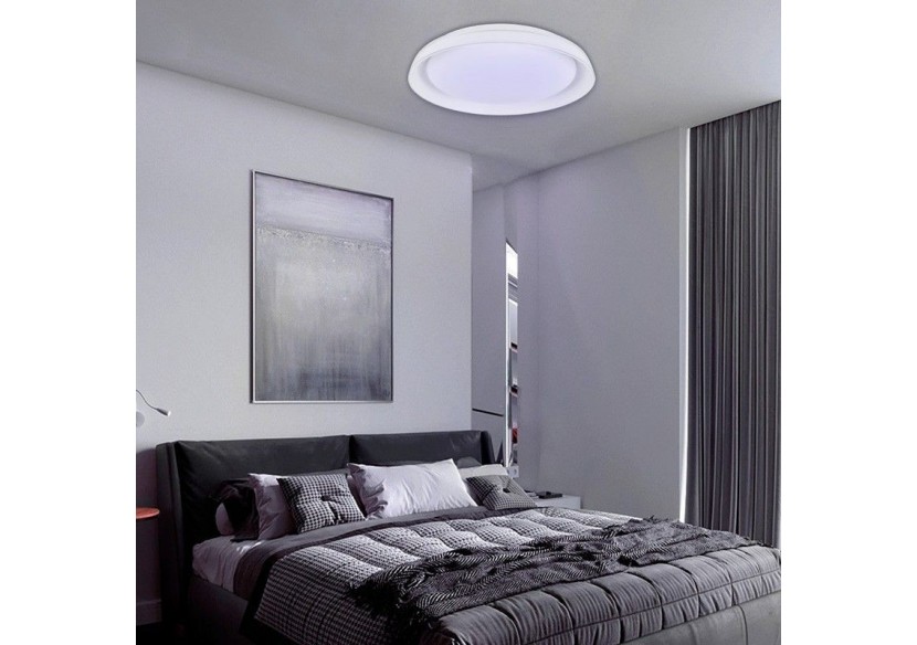 Plafonnier LED rond en saillie SMART RGBW et CCT avec connexion WIFI-30W-IP20 - B1290-R-SMART - Barcelona LED