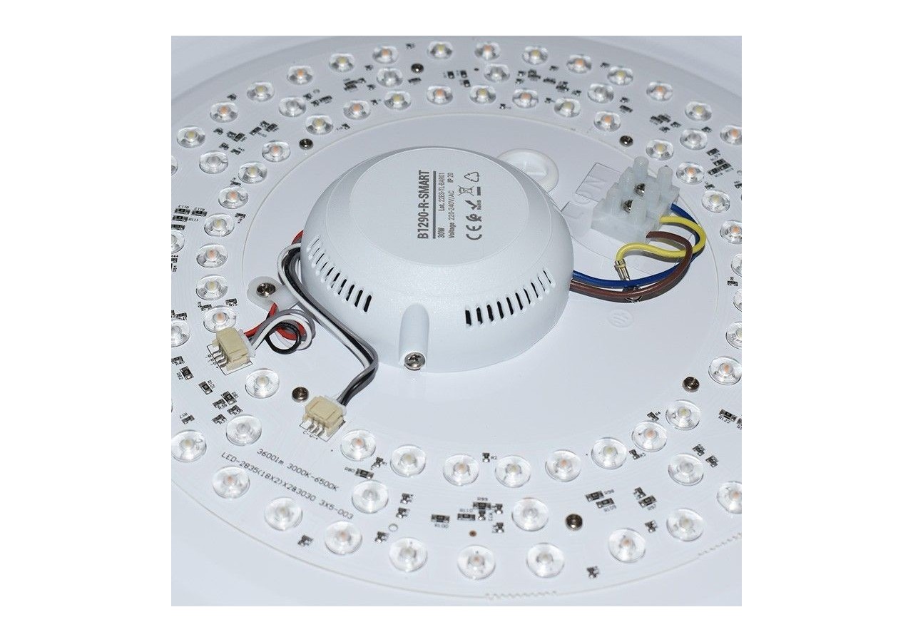 Plafonnier LED rond en saillie SMART RGBW et CCT avec connexion WIFI-30W-IP20 - B1290-R-SMART - Barcelona LED