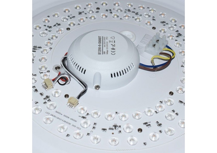 Plafonnier LED rond en saillie SMART RGBW et CCT avec connexion WIFI-30W-IP20 - B1290-R-SMART - Barcelona LED
