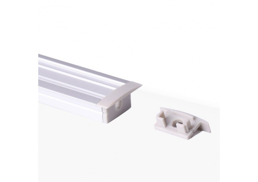 Embout de finition pour profilé en aluminium encastré-Ref : BPERFALP149 - BTPEC149-CA - Barcelona LED