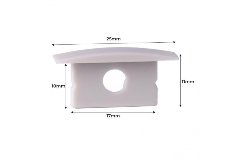 Embout de finition pour profilé en aluminium encastré-Ref : BPERFALP149 - BTPEC149-CA - Barcelona LED