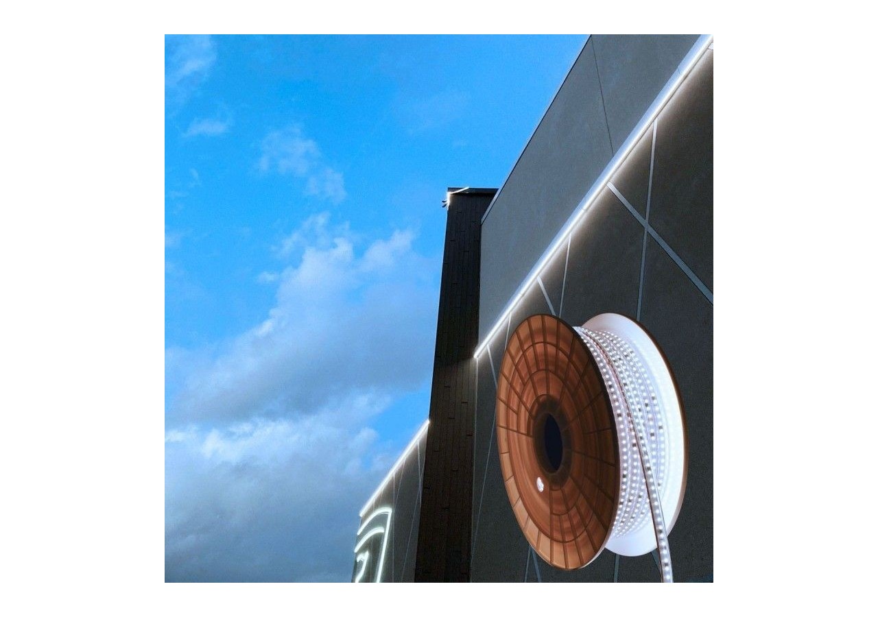 Ruban LED 220V-950W (6000xSMD2835) 12mm-Extérieur(IP67)-Rouleau 50 mètres-Sécable tous les 10cm - B1550-50-BF - Barcelona LED