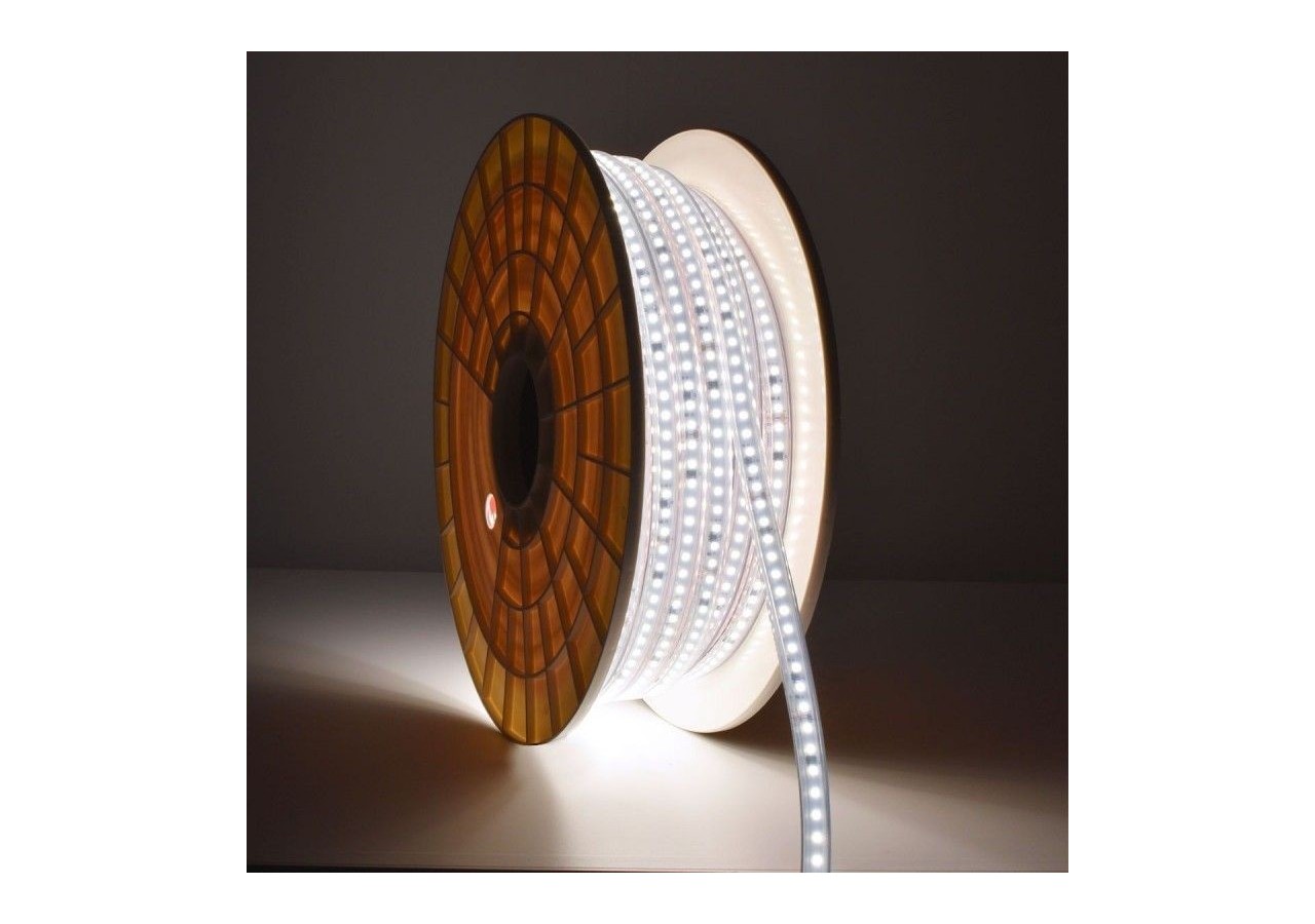 Ruban LED 220V-950W (6000xSMD2835) 12mm-Extérieur(IP67)-Rouleau 50 mètres-Sécable tous les 10cm - B1550-50-BF - Barcelona LED