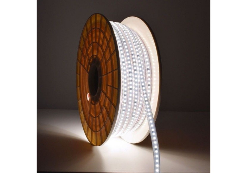 Ruban LED 220V-950W (6000xSMD2835) 12mm-Extérieur(IP67)-Rouleau 50 mètres-Sécable tous les 10cm - B1550-50-BF - Barcelona LED